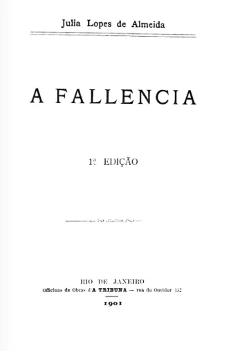 Capa de A Falência